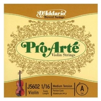 D'Addario Pro-Arte Violin Single A String, 1/16 Scale, Medium Tension J5602