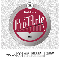 D'Addario Pro-Arte Viola Single A String, Long Scale, Medium Tension