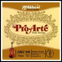 D'Addario Pro-Arte Viola Single D String Medium Scale Medium Tension 15" - 16"