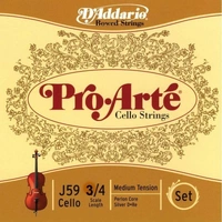 D'Addario Pro-Arte Series 3/4 size Cello String Set Full Set of Strings