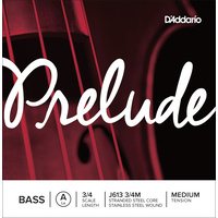 D'Addario Prelude Bass Single A String, 3/4 Scale, Medium Tension