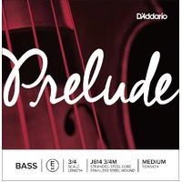 D'Addario Prelude Bass Single E String, 3/4 Scale, Medium Tension