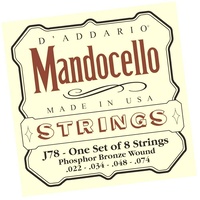 D'Addario J78 Phosphor Bronze Mandocello Strings Gauge 22 - 74 8-String