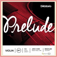 D'Addario Prelude Violin Strings Set 1/4 Scale, Medium Tension Full set