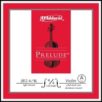 D'addario Prelude Violin Single A String  4/4 Scale, Light Tension 