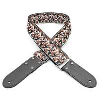 DSL JAC20-CAMO-RED Jacquard Weaving Guitar Strap - 2" (CAMO-RED)