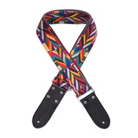 DSL Jacquard Weaving FEN  Guitar Strap  Hand Made in Australia Leather Ends
