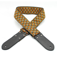 DSL Jacquard Weaving GEO-ORANGE Guitar Strap