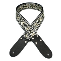 DSL Jacquard Weaving GOK Guitar Strap Hand Made in Australia Leather Ends