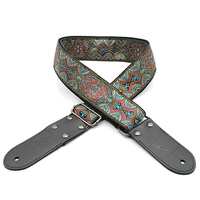 DSL JAC20-JAC20-SHIRAZ-RED Jacquard Weaving Guitar Strap - 2"