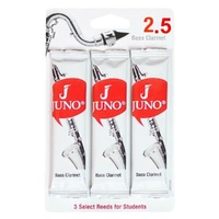 Vandoren Juno Bass Clarinet Reeds Strength 2.5  (3-Pack) 