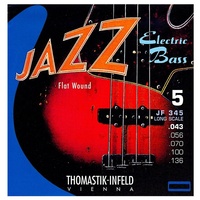 Thomastik-Infeld JF345 Jazz Nickel Flat Wound 5-String Bass Guitar Stings 43-136