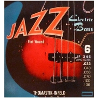 Thomastik-Infeld JF346 Jazz Nickel Flat Wound 6-String Bass Guitar Stings 33-136