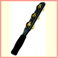 Meinl Percussion JG1B-BK ABS Plastic Jingle Stick With Solid Brass Jingles Black