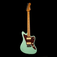 JET JJ-300 P90 Electric Guitar - Roasted Maple, Sea Foam Green