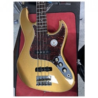 Jet Bass Guitar Goldtop - BBT upgrade Mojo Tone Pickups