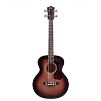 Guild Jumbo Junior Acoustic / Electric Bass - Antique Charcoal Burst