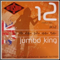 Rotosound JK12 Jumbo King Phosphor Bronze 12 - 54 Acoustic Guitar Strings New