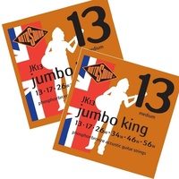 2 x Rotosound JK13 Jumbo King Phosphor Bronze 13 - 56  Acoustic Guitar Strings