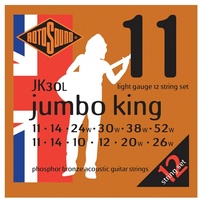Rotosound JK30L Jumbo King 12-String Phosphor Bronze Acoustic Guitar Strings 