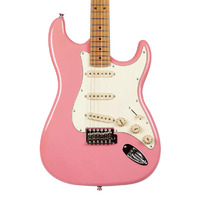 Jet JS-300 SSS Electric Guitar Burgundy - Roasted Maple Neck