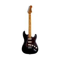Jet JS-300 SSS Electric Guitar Black  - Roasted Maple Neck