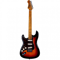 Jet JS-300 SSS Electric Guitar Sunburst  Left Hand  - Roasted Maple Neck