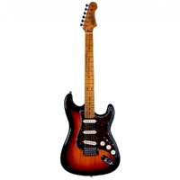 Jet JS-300 SSS Electric Guitar Sunburst - Roasted Maple Neck