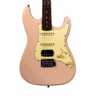 Jet JS-400-PK-R HSS Electric Guitar - Shell Pink  - Rosewood Fretboard