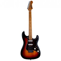 Jet JS-400-SB HSS Electric Guitar - Sunburst - Roasted Maple Neck