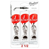 Vandoren Juno Reeds Baritone Saxophone Strength 2.5 (3 PacK)