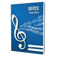 Jupiter JXDIARY Music Lesson Planner & Diary w/ Glossary and Rudiments 100pgs