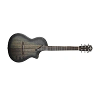 Katoh Hispania Acoustic / Electric Guitar Mahogany - Trans Black With Bag
