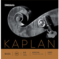 D'Addario Kaplan Bass String Set, 3/4 Scale, Light Tension