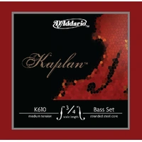 D'Addario Kaplan Bass String Set, 3/4 Scale, Medium Tension