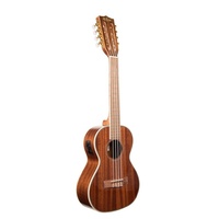 Kala KA-8E Acoustic / Electric 8 string Tenor Ukulele, Natural Satin Mahogany