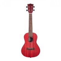 Kala Adobe Red Watercolor Meranti Concert Ukulele