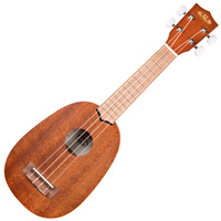 Kala KA-P Satin Mahogany Soprano Pineapple Shape Ukulele Natural