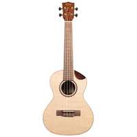 Kala KA-SPT-SC Solid Spruce Scallop Tenor Ukulele Inc Transit Case