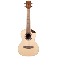 Kala KA-SPT-SC Solid Spruce Scallop Tenor Ukulele Inc Transit Case