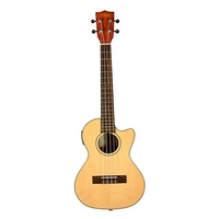 Kala Solid Spruce Top Tenor Acoustic-Electric Ukulele Shadow Pickup , Hard case included
