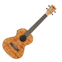 Kala KA-TEME Exotic Mahogany Tenor Acoustic / Electic Ukulele - Built-in Tuner