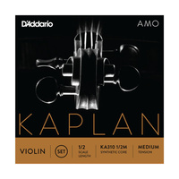 D'Addario Kaplan Amo Violin String Set, 1/2 Scale, Medium Tension