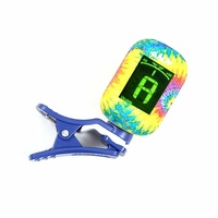 Kala KK-TIEDYE Klipz Clip-On Ukulele / Violin / Mandolin Uke Tuner (Tiedye)