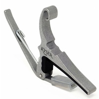  Kyser KG6S 6-String Quick-Change Capo for Acoustic Guitars - Silver