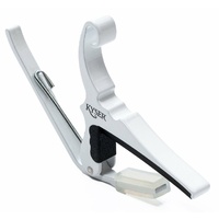 Kyser 6-String Acoustic Guitar Quick Change Capo White easy colour 