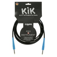Klotz KIKC30PP2  pro Guitar  instrument cable with coloured Blue sleeves 3m