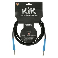 Klotz KIKC30PP2  pro Guitar  instrument cable with coloured Blue sleeves 3m