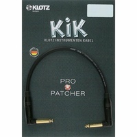 Klotz unbalanced pro patch cable with angled jacks 0.3m
