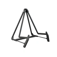 K&M 17580 BLACK HELI Acoustic Guitar Stand